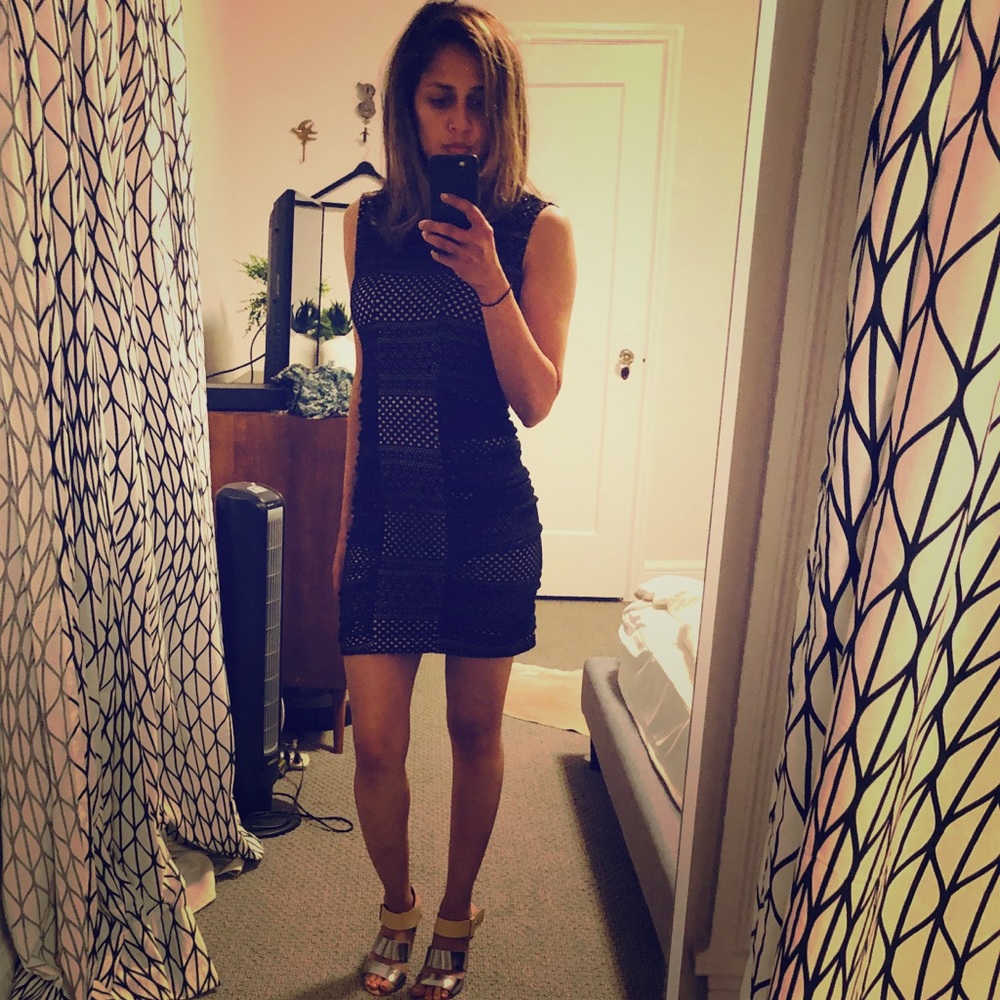 Bcbg maxazaria black bandage dress